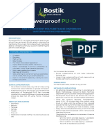 Powerproof: One Component Polyurethane Dispersion Waterproofing Membrane