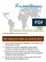 Introduction To Global Business: Regional Economic Integration
