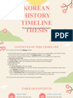 Korean History Timeline Thesis by Slidesgo