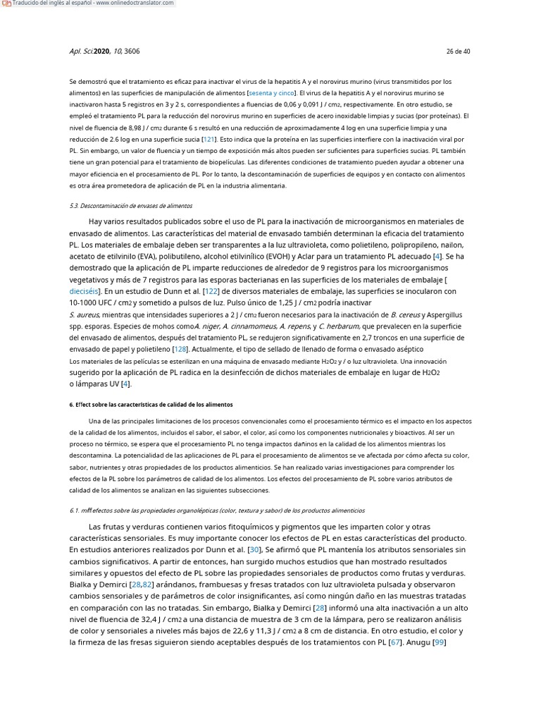 (Mandal 2020) Applications of Pulsed Light Decontamination Technology