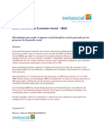 Medir impacto social - Índice del Bienestar Económico-Social (IBES