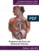 Programa Regular Anatomia Humana Febrero Julio 2021