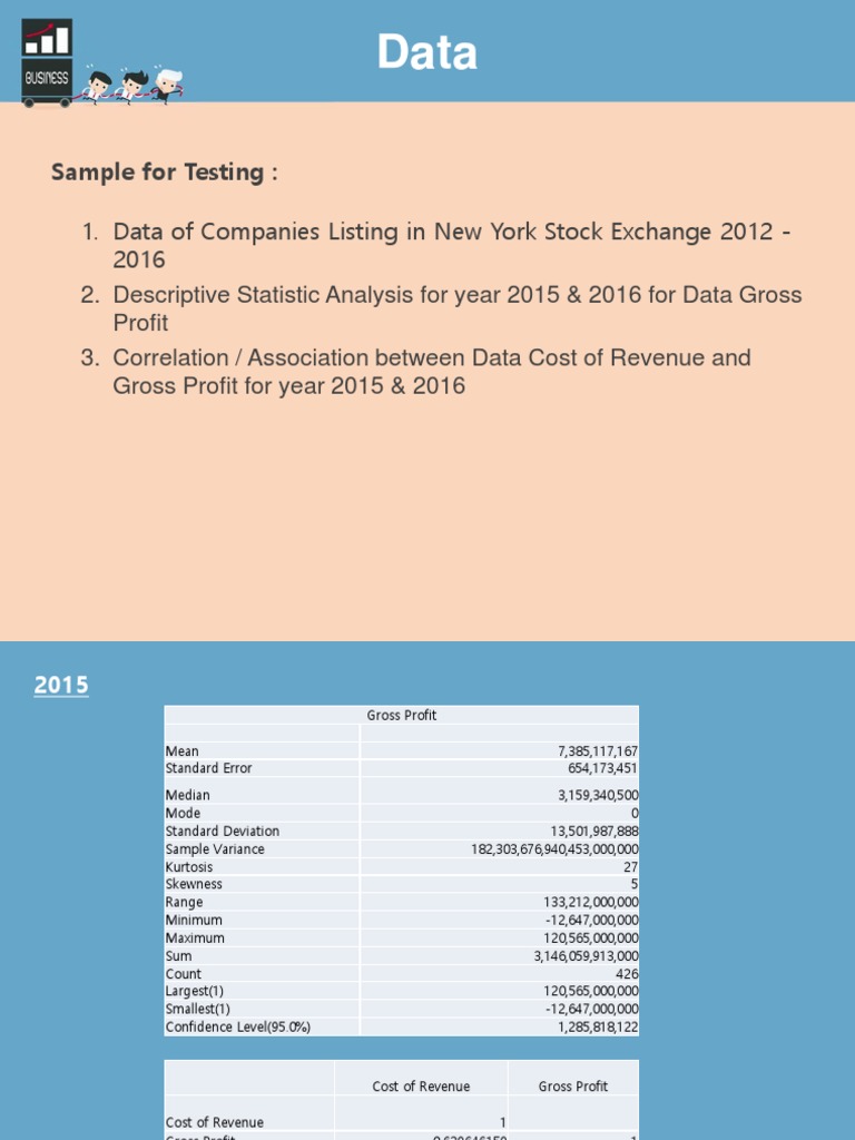 Descriptive Statistic & Correlation PDF Standard Error