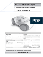 Manual de serviço rádio AM/FM estéreo com CD e MP3 TR-7045MP3