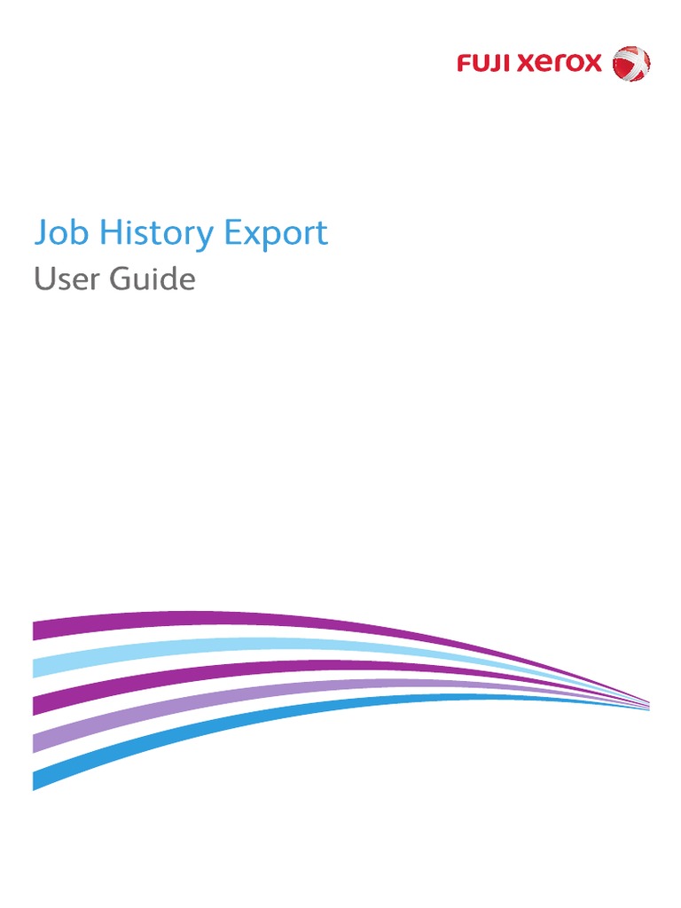 Xerox Job History Export Ug en PDF Ip Address Port