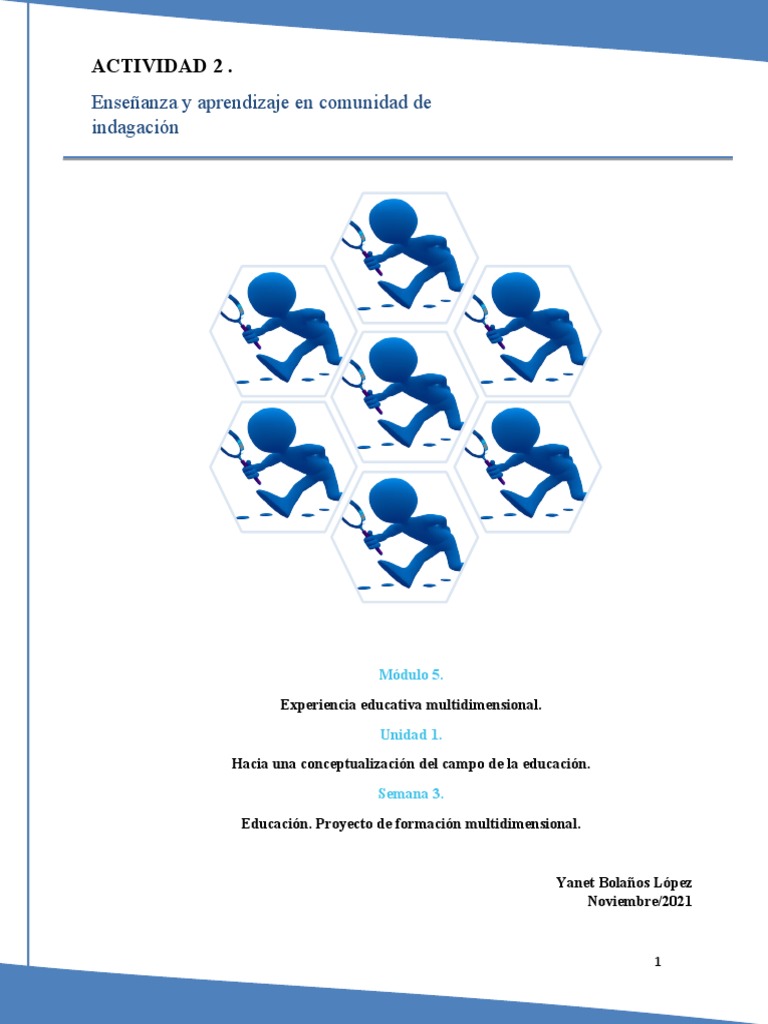 Aplicación de la Comunidad de Indagación | PDF | Aprendizaje | Conocimiento