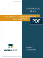 Aritmética - Recopilación de Examenes San Marcos