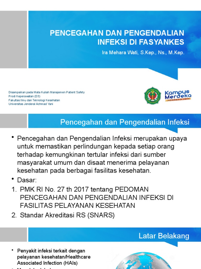 Pencegahan Dan Pengendalian Infeksi Di Fasyankes Pdf