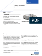 Diaphragm Seal With Flange Connection With Flush Diaphragm Model 990.27