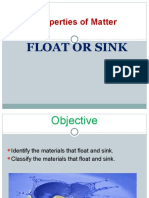 Properties of Matter Float or Sink