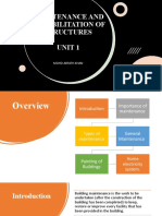 Maintenance and Rehabilitation of Structures Unit 1: Mohd Arfath Khan