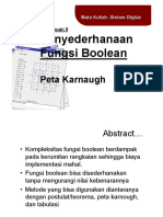 SEDERHANAKAN FUNGSI BOOLEAN