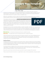 Disaster Recovery Plan Template 4 PDF Free