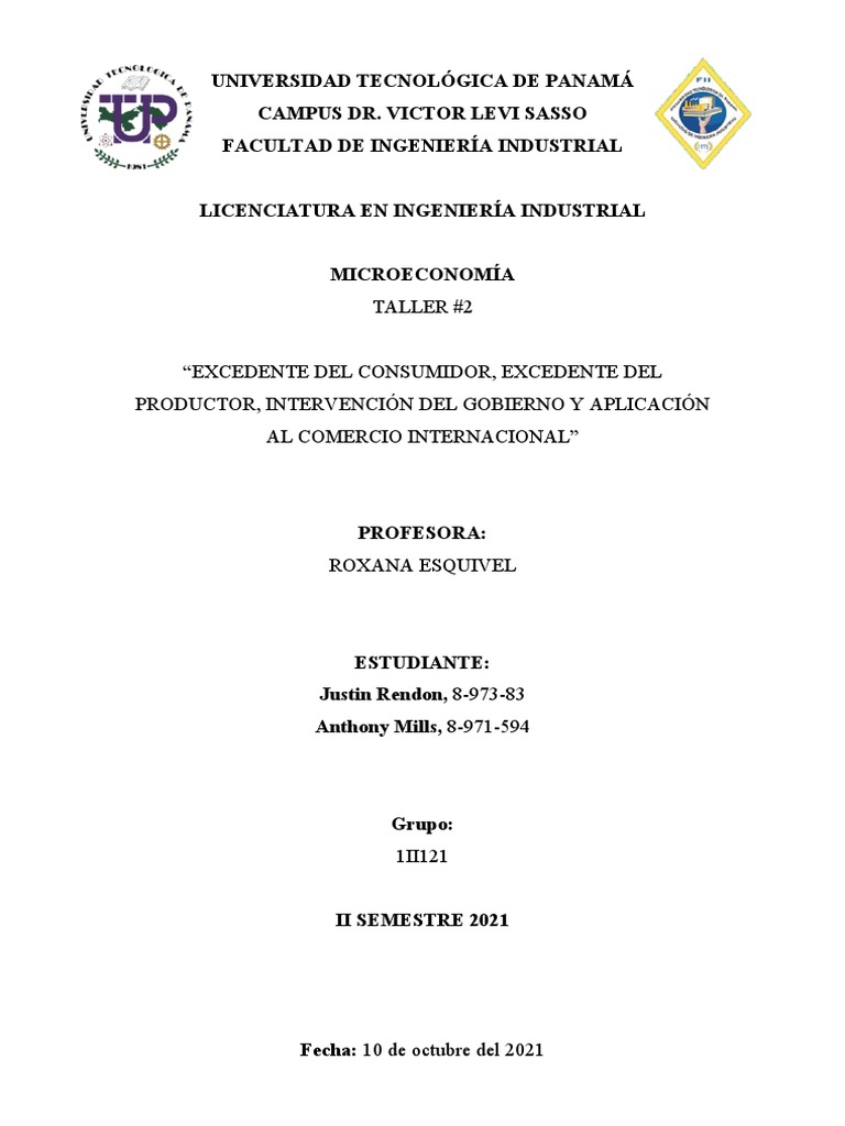 Excedentes y Comercio Internacional en Microeconomía | PDF | Excedente ...