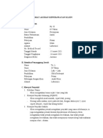 Pertemuan Ke-IX FORMAT ASUHAN KEPERAWATAN KLIEN