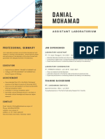 Danial Mohamad: Assistant Laboratorium