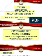 Asian History - Civics Grade 7 Module 3.4 The Implication of The Second World War in Asian History