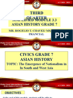 Asian History - Civics Grade 7 Module 3.3 The Emergence of Nationalism in in South and West Asia