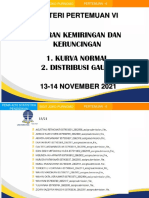 Statistika Pembelajaran - Kecondongan dan Keruncingan