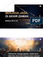 Berjaga-Jaga Di Akhir Zaman