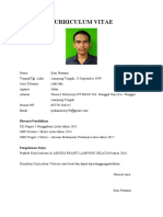 CURRICULUM VITAE Soni Pratama