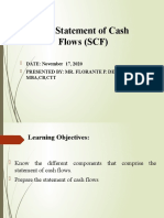 Statement of Cash Flows (SCF) 