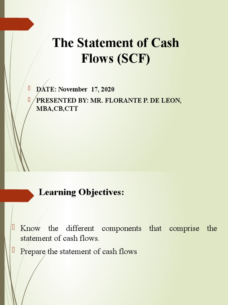 Understanding the Statement of Cash Flows | PDF | Cash Flow Statement ...