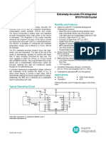 DS3231 Extremely Accurate I C-Integrated RTC/TCXO/Crystal: General Description Benefits and Features