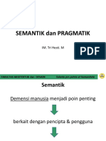 Pertemuan 1 - Klh-Semantik  pragmatik