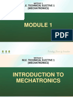 Introduction to Mechatronics and its Key Elements