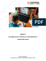 Módulo 3. Estrategias para La Enseñanza y El Aprendizaje de La Comprensión Lectora