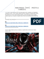VER ▷ Venom - Habrá Matanza 【2019】 - PELÍCULA COMPLETA