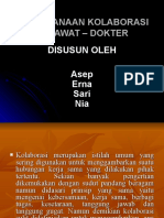 Pelaksanaan Kolaborasi Perawat Dokter