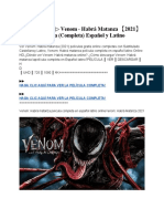PELISPOUR ▷ Venom - Habrá Matanza 【2021】 Pelicula (Completa) Español y Latino