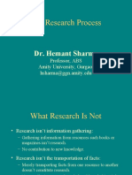 The Research Process: Dr. Hemant Sharma