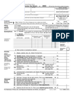 US Internal Revenue Service: F1040a - 2003