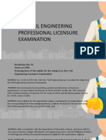 Civil Engineering Licensure Examination, PD 1096