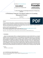 A Preliminary Semiotic-Conceptual Analysis of A Learning Management System A Preliminary Semiotic-Conceptual Analysis of A Learning Management System