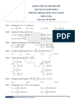 BTTL Buổi 2 Phương Trình Lượng Giác Cơ Bản