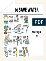 Tips To Save Water