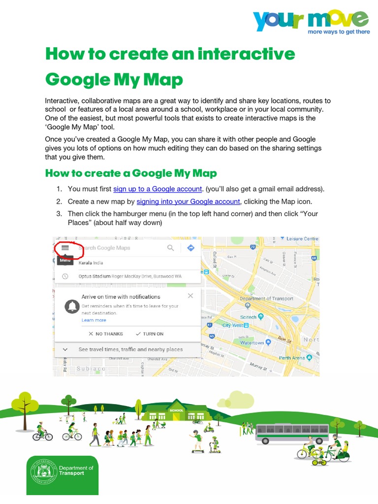 How To Create An Interactive Collaborative Google My Map | PDF | Gmail ...