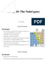 Group 18: The Nobel Gases: Dr. Nouf H. Alotaibi
