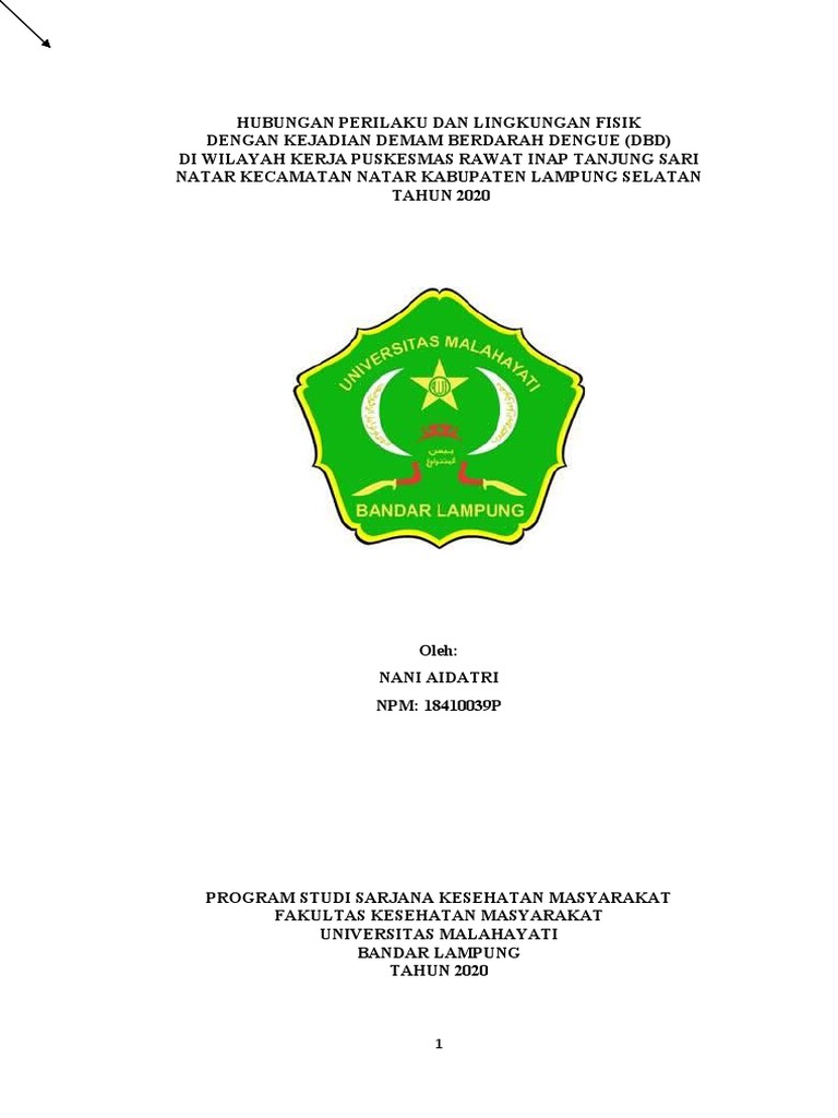Proposal Nani Aidatri 2020 Fiks Pdf