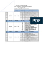 Jadwal Ektrakuriluler