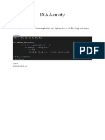 DIA Acrivity: Write A Program To Sort The List Using Bubble Sort. Upload Doc or PDF File Along With Output