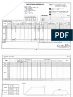 INSPECTION CERTIFICATE DETAILS