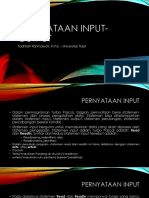 Pernyataan Input Output