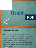 10 HEALTH Unit 1 Consumer Health
