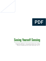 Originally Published As Seeing Yourself Sensing'