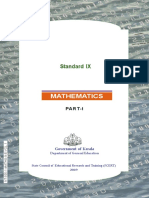 SCERT Kerala State Syllabus 9th Standard Maths Textbooks English Medium Part 1